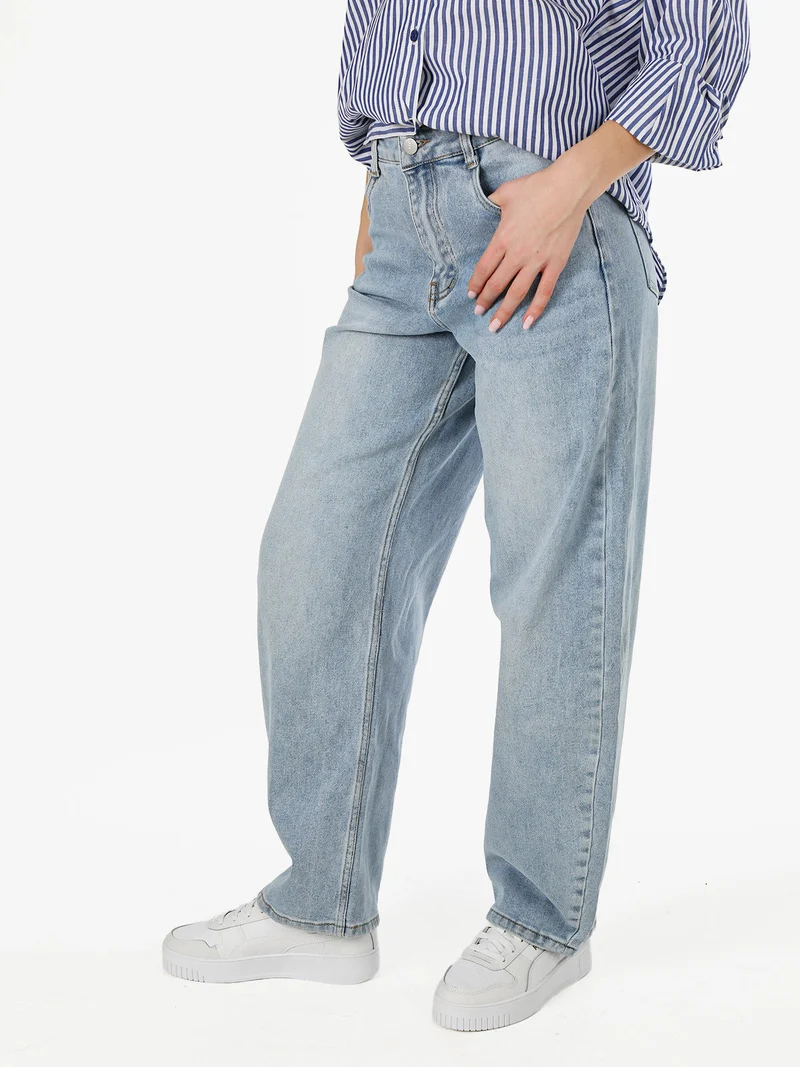 Jeans donna chiaro a palloncino - jeans