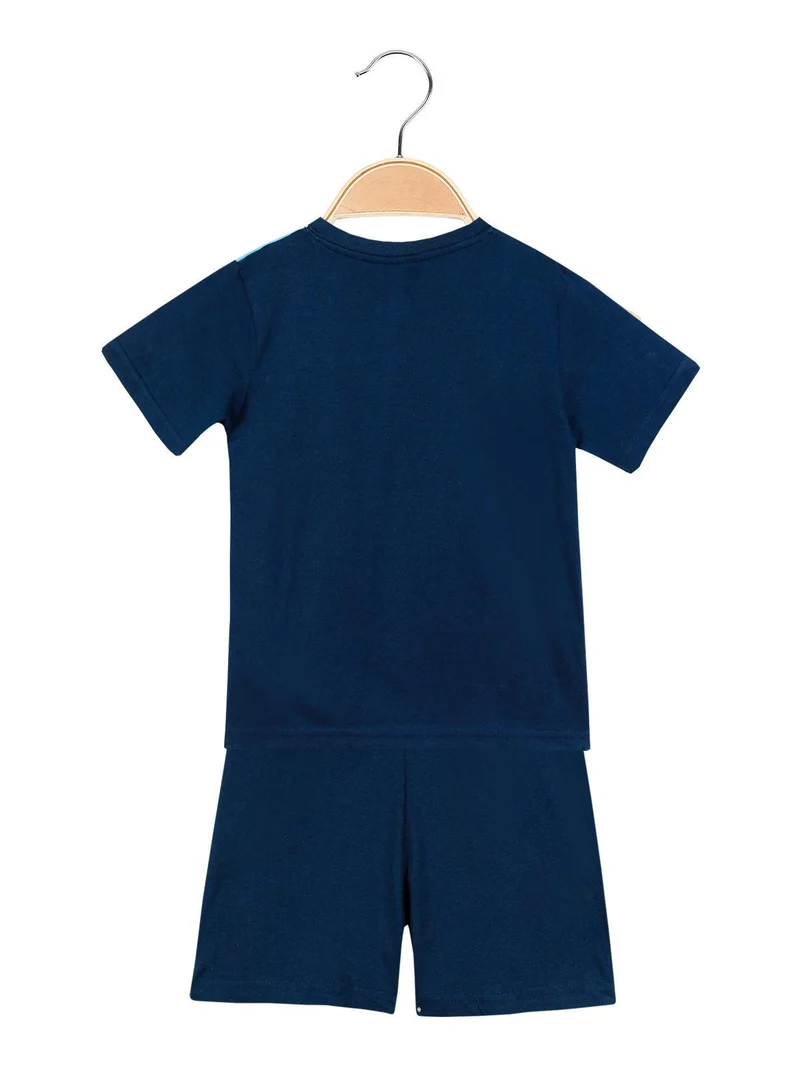 Pigiama corto bimbo George - blu scuro