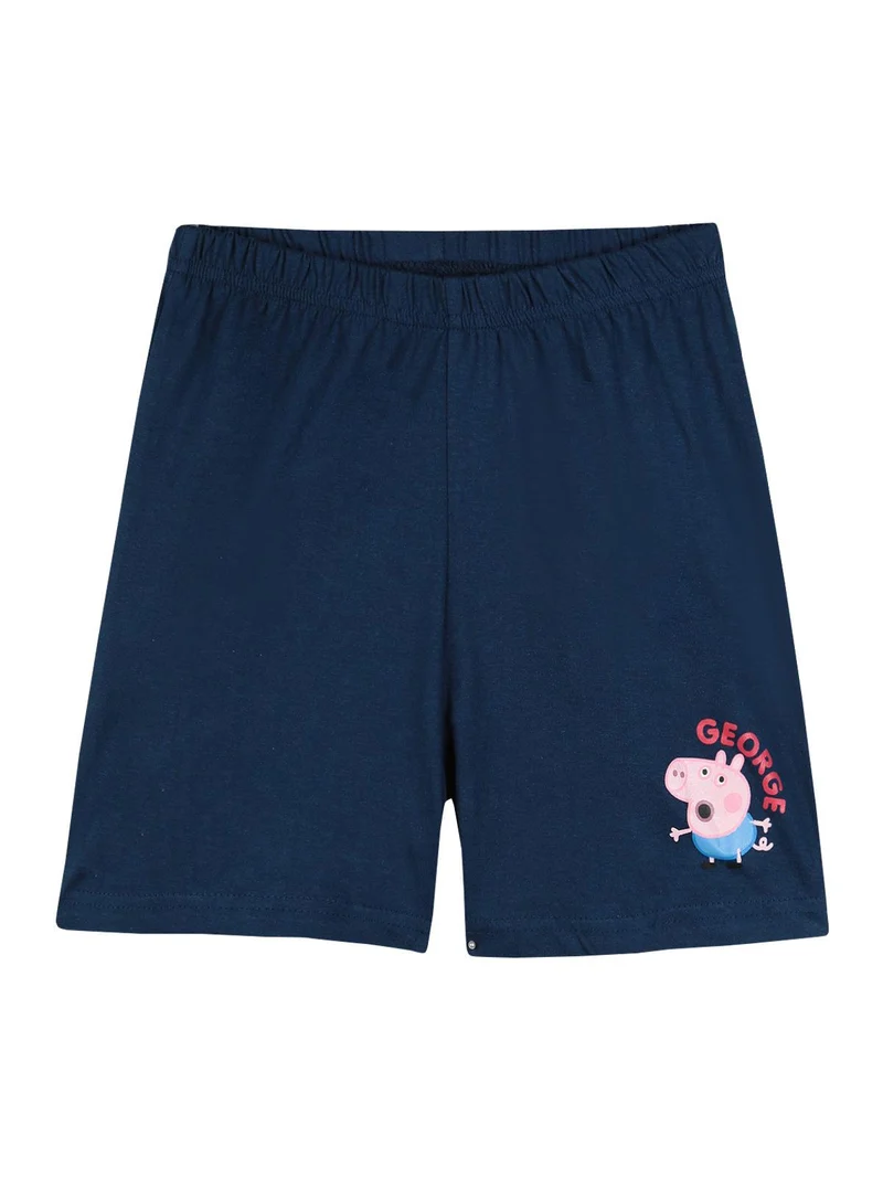 Pigiama corto bimbo George - blu scuro