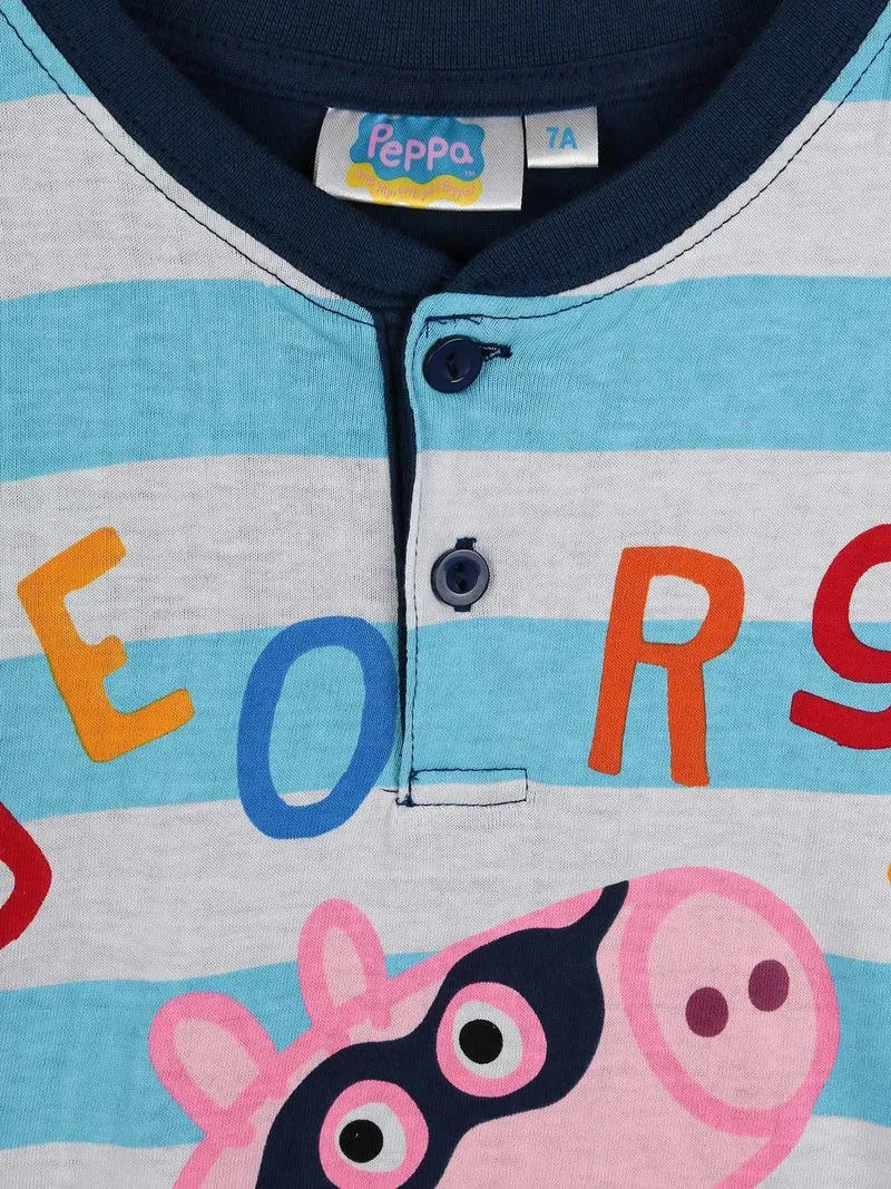 Pigiama corto bimbo George - blu scuro
