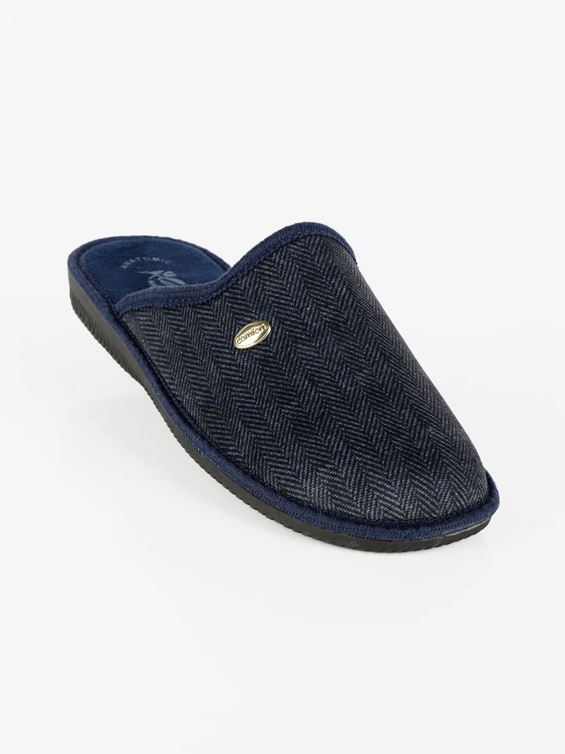 Pantofole uomo in tessuto - blu