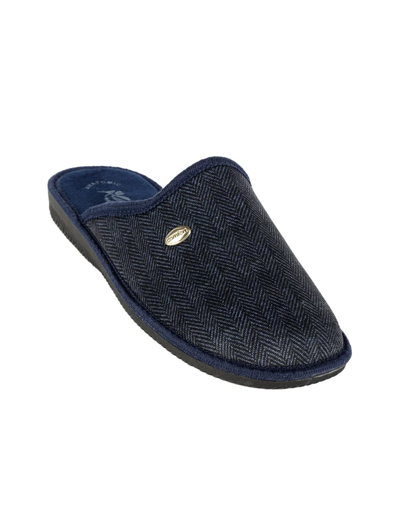 Pantofole uomo in tessuto - blu