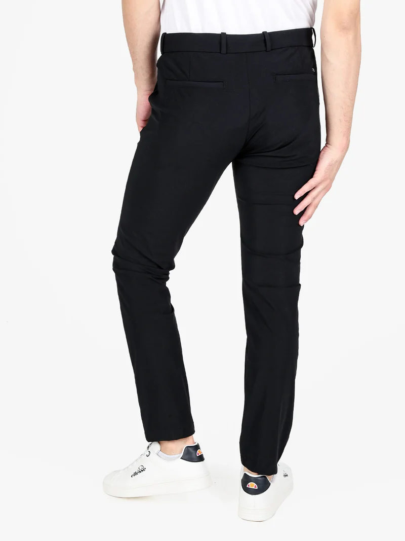 Pantaloni eleganti da uomo a vita bassa - nero