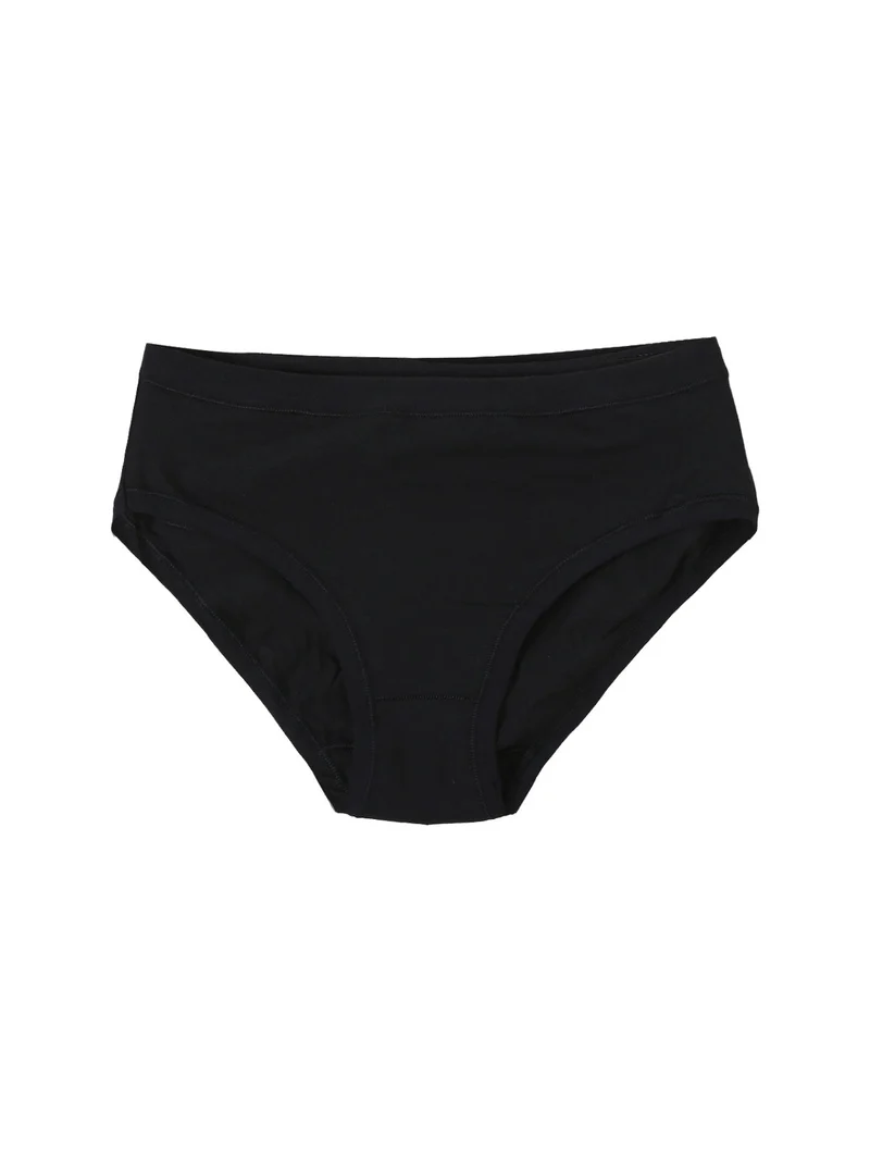 Confezione da 3 slip midi in cotone bielastico - nero