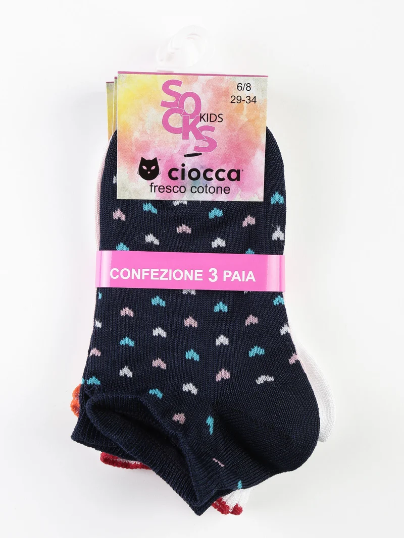 Calze corte bambina. Confezione da 2 paia - bianco