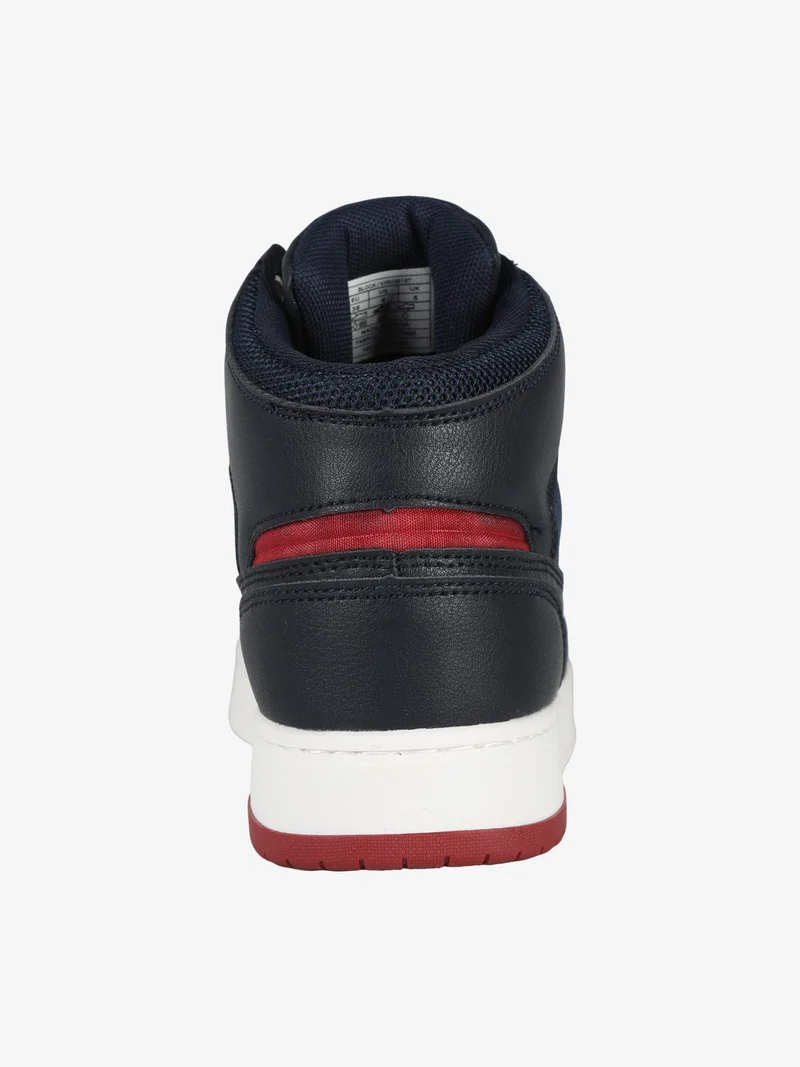 Block VIRV0013T - Sneakers alte da ragazzo bicolor - blu scuro
