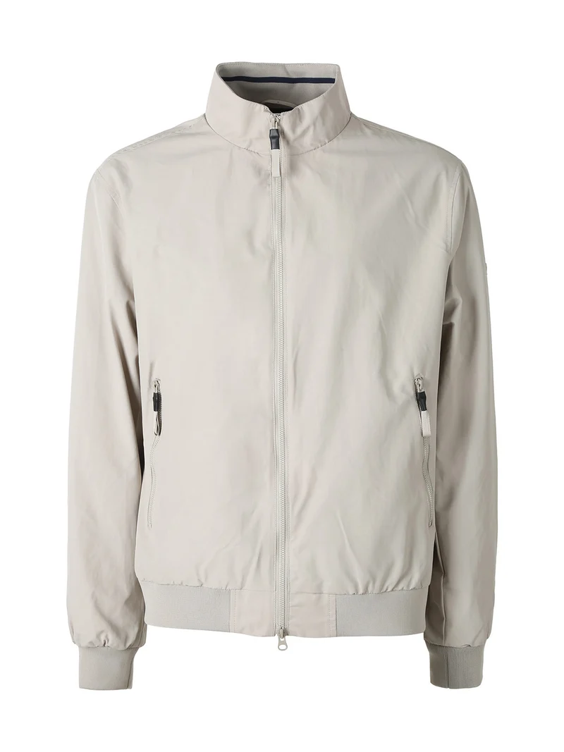Giubbotto uomo con zip e interno in pile - beige