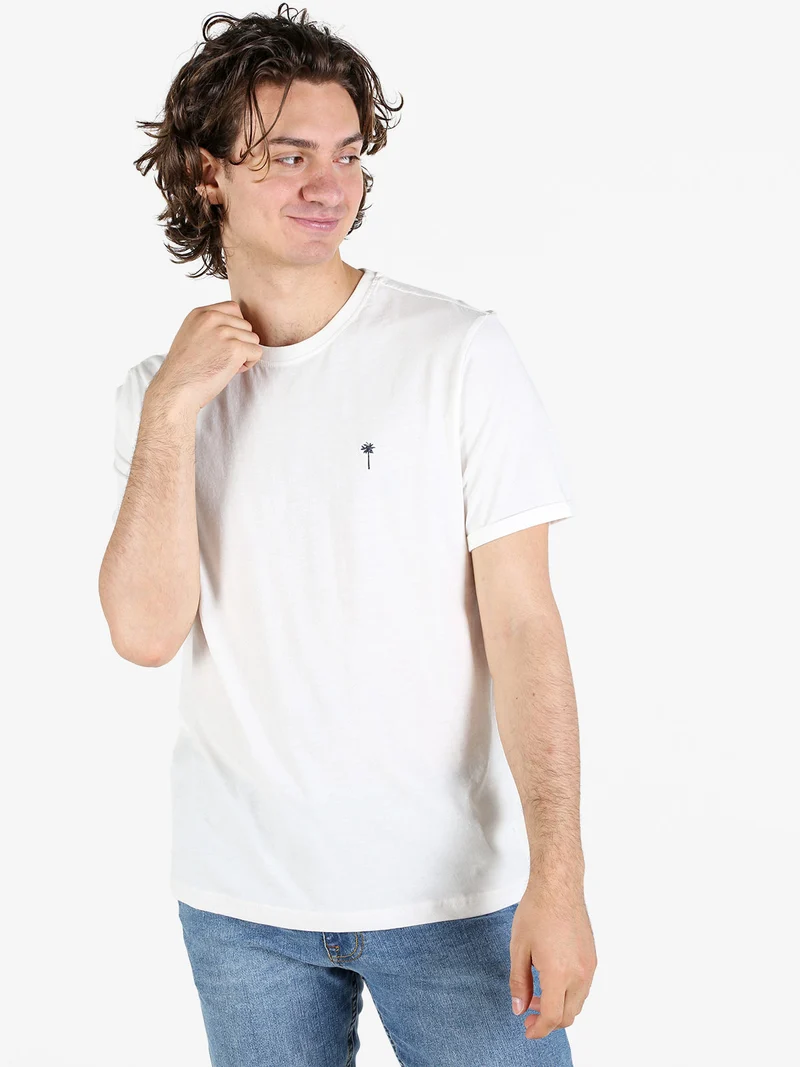 T-shirt da uomo in cotone - bianco