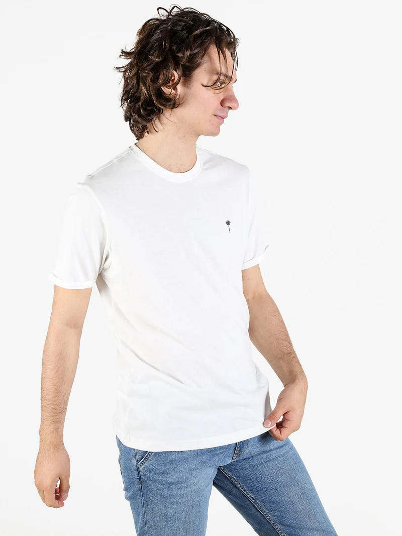T-shirt da uomo in cotone - bianco