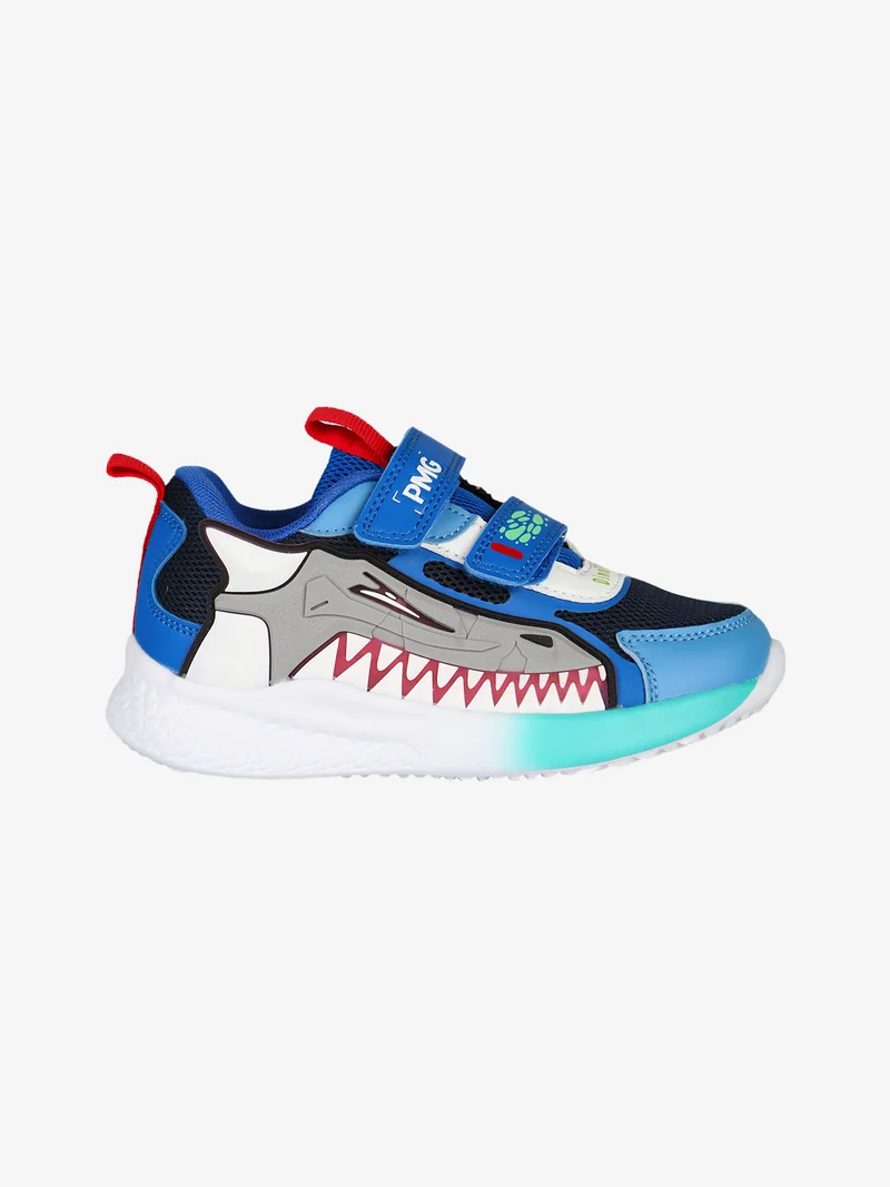 Sneakers da bambino con luci e strappi - multicolore
