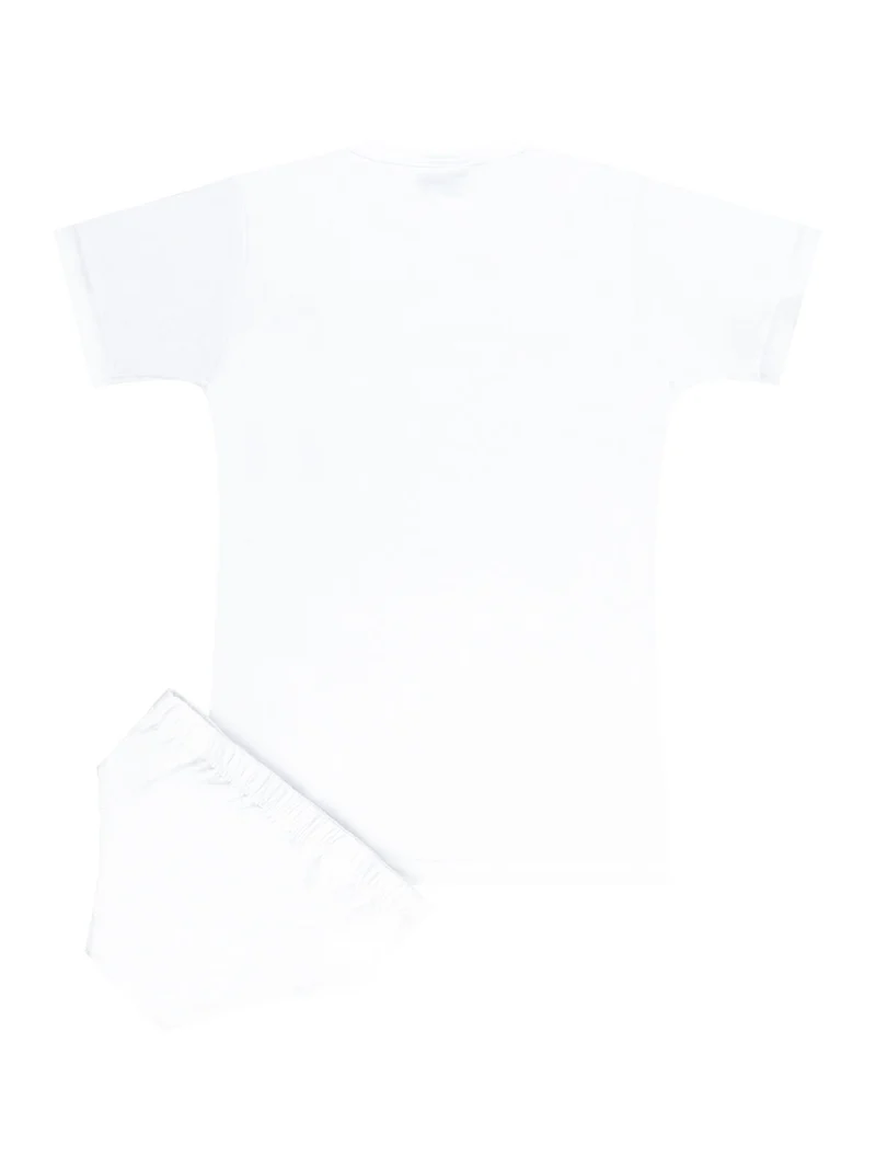 PIXAR completo intimo 2 pezzi slip + t-shirt da bambino - bianco