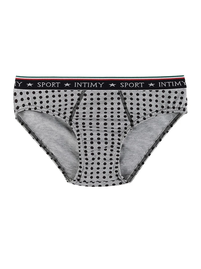 Slip bambino con stampa pois - grigio
