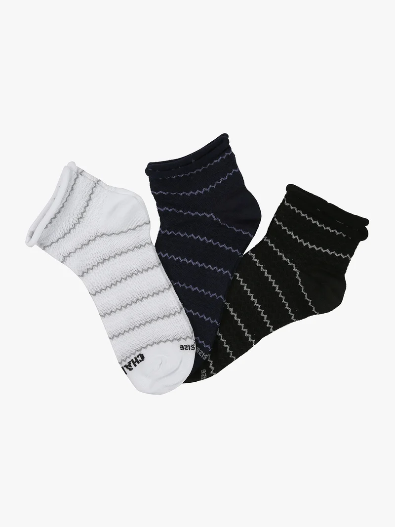 3 Paia di calze corte da donna - blu scuro