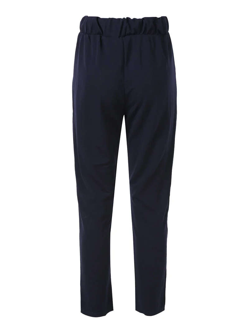 Pantaloni donna con coulisse - blu scuro