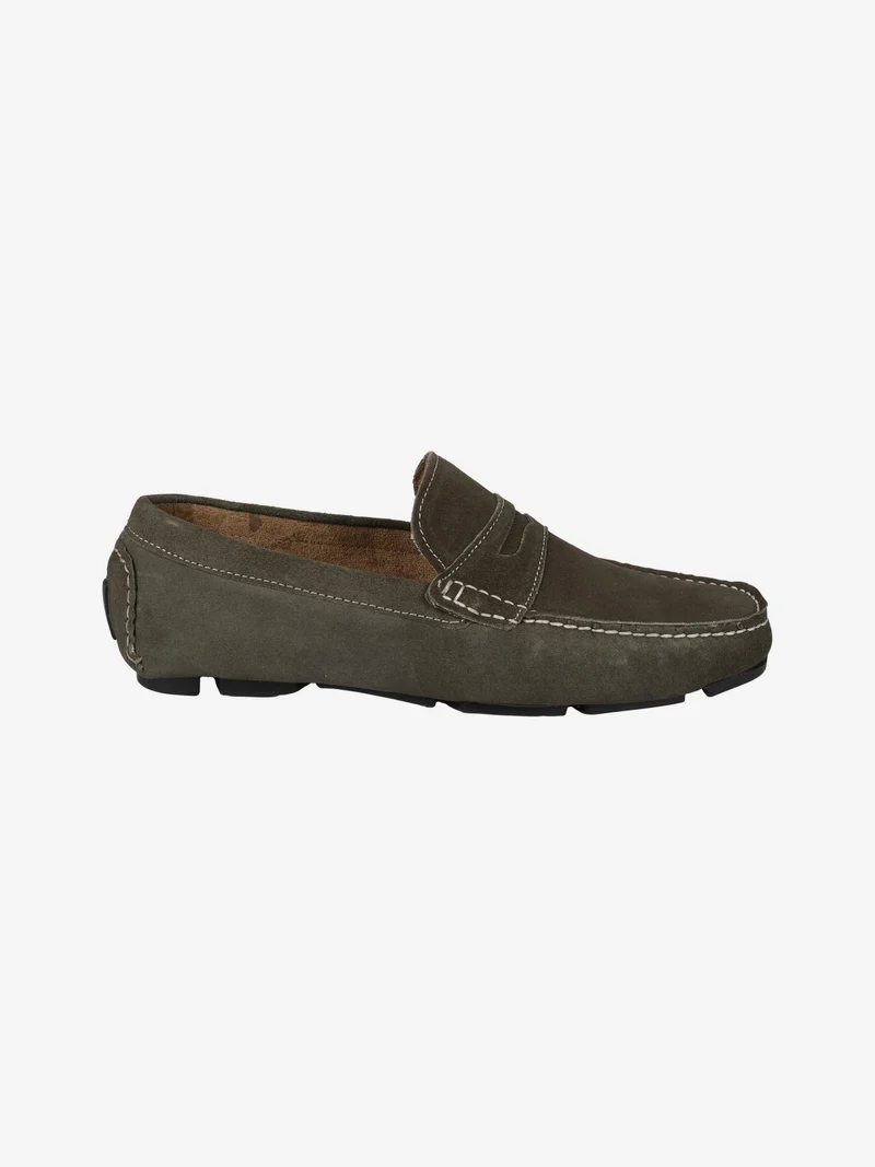 Mocassini uomo in pelle scamosciata - verde