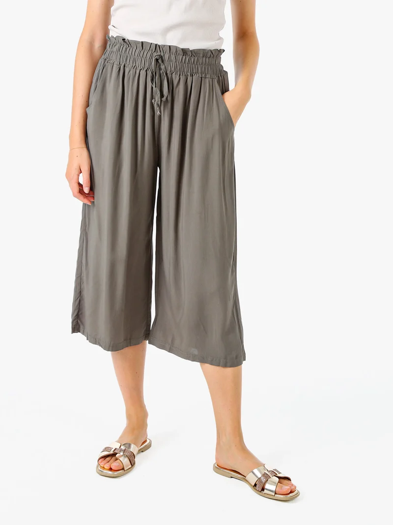Pinocchietti donna in cotone - militare
