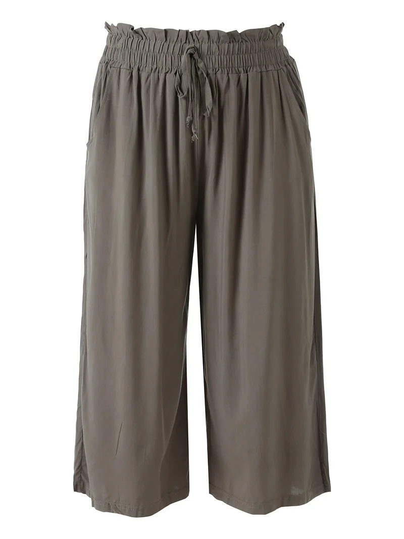Pinocchietti donna in cotone - militare