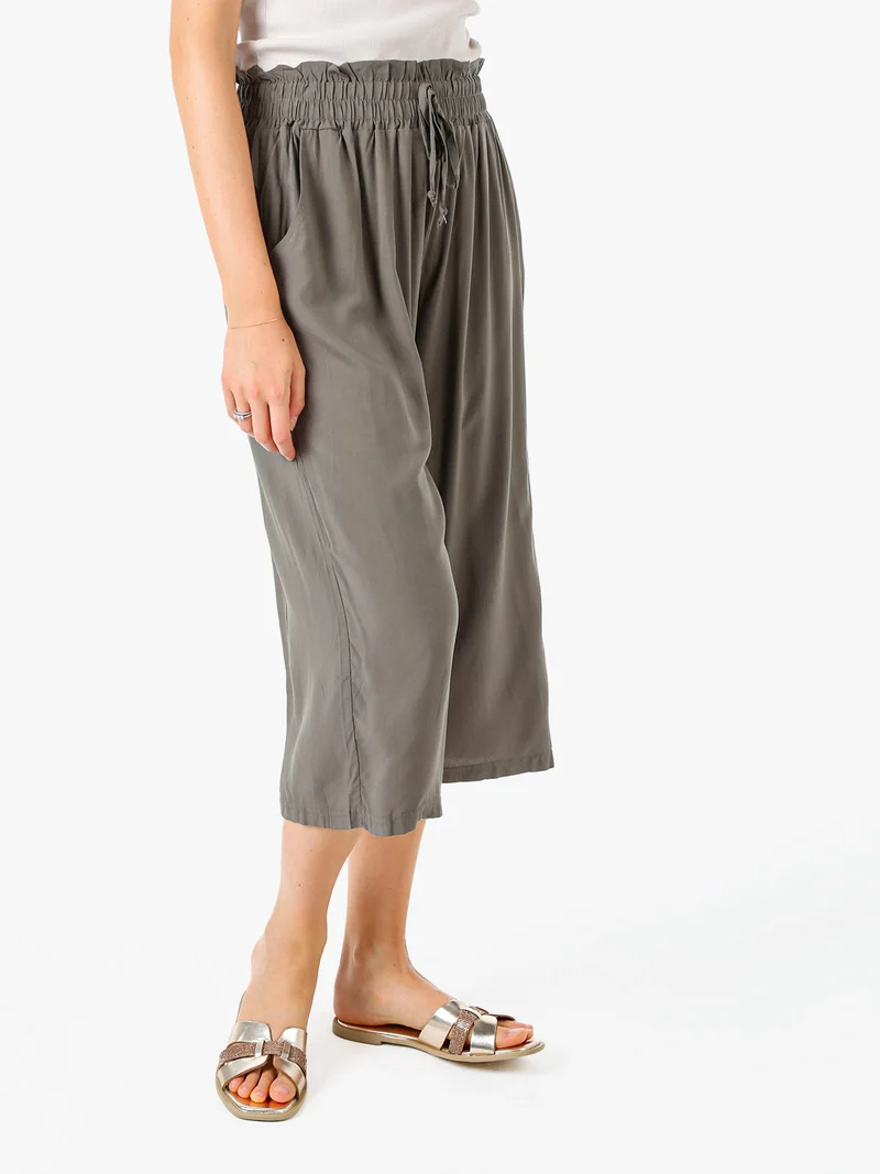 Pinocchietti donna in cotone - militare