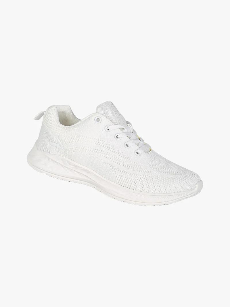 Sneakers donna sportive in maglia - bianco