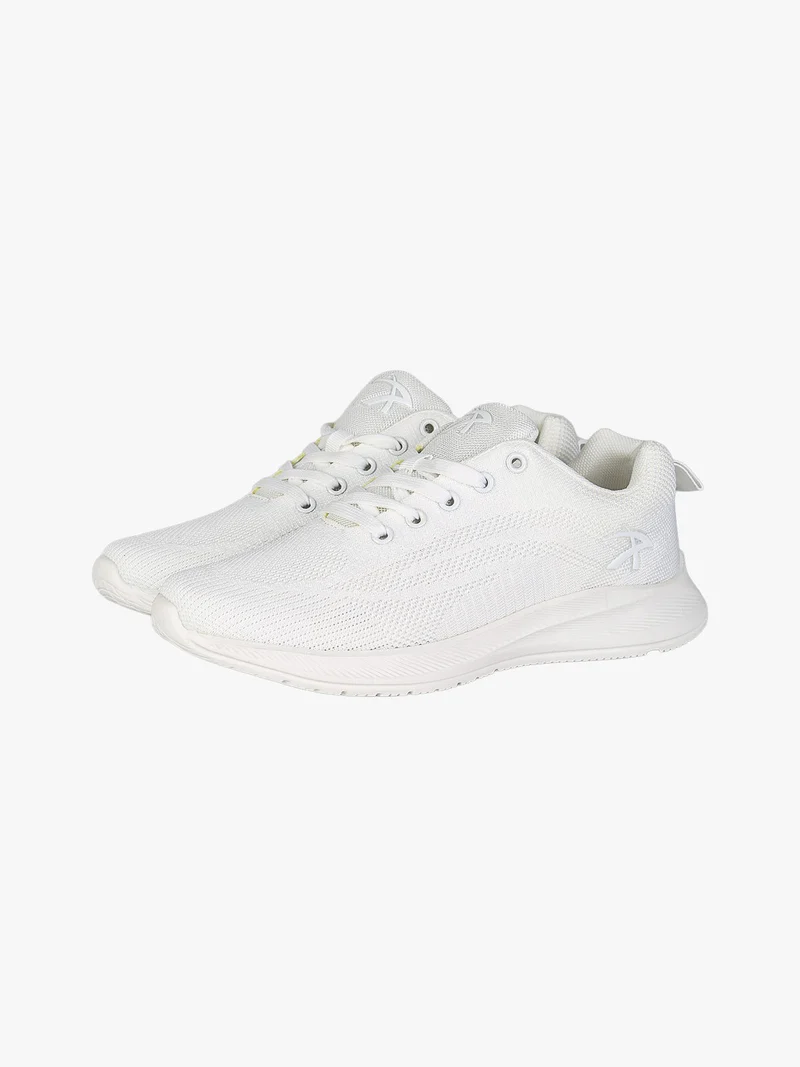 Sneakers donna sportive in maglia - bianco