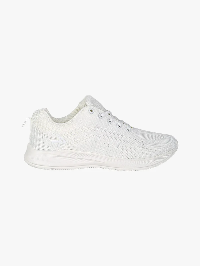 Sneakers donna sportive in maglia - bianco