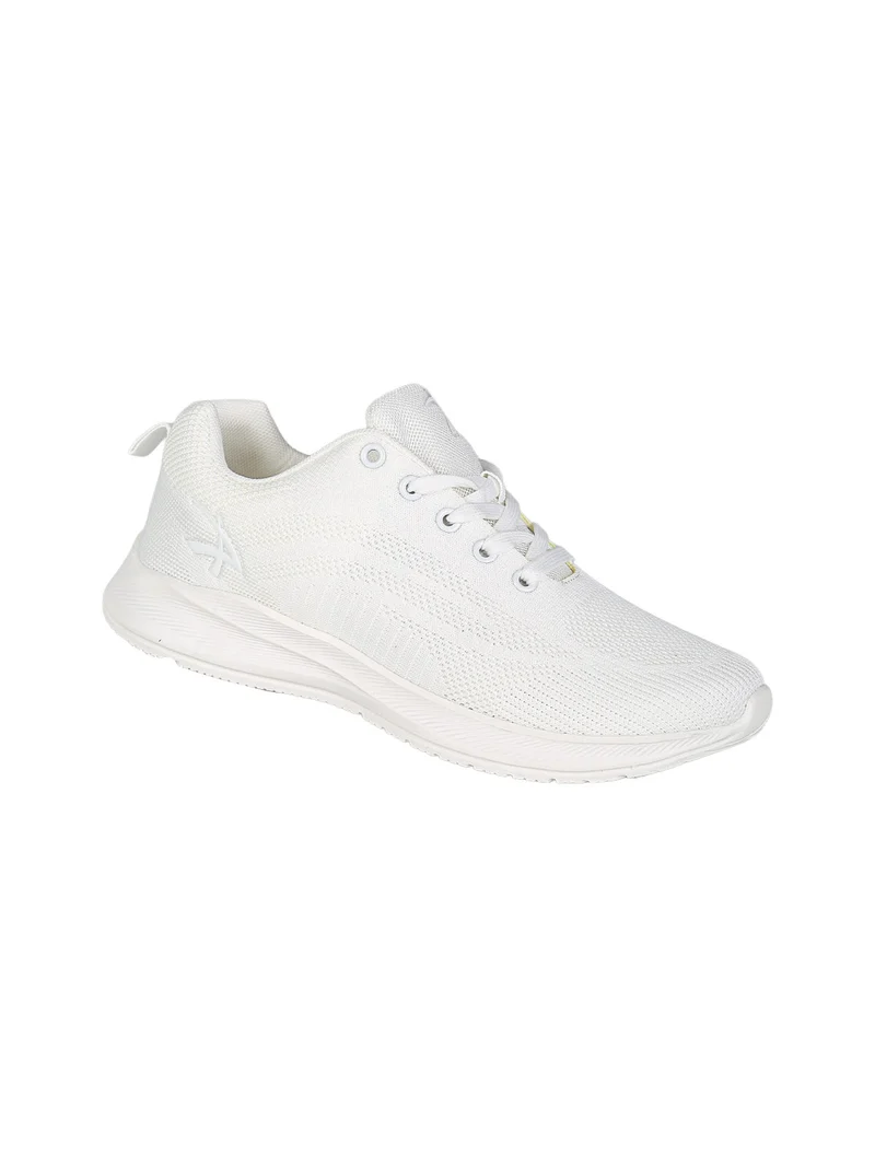 Sneakers donna sportive in maglia - bianco