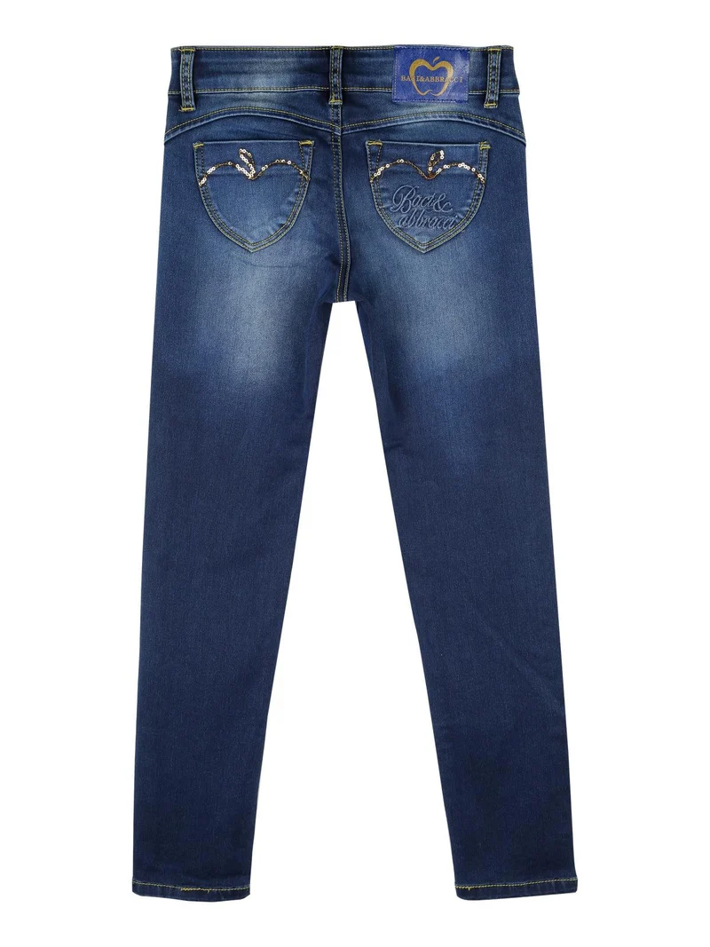 Jeans con paillettes bambina - jeans