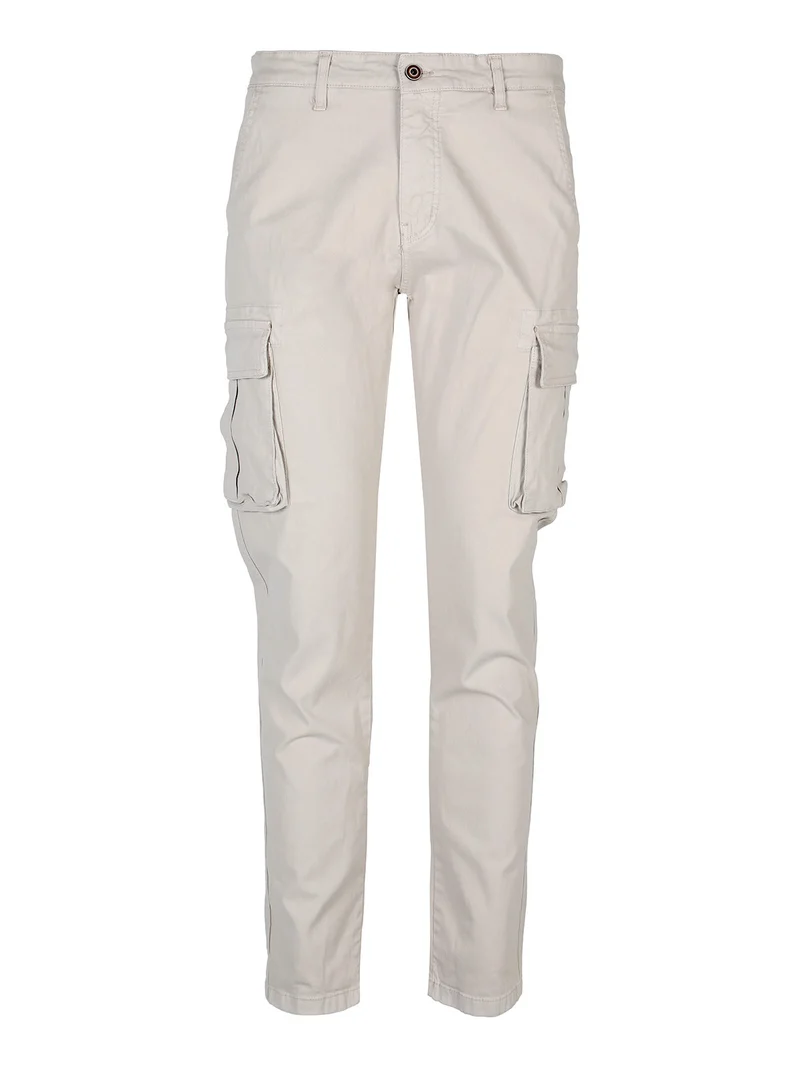 Pantaloni da uomo con tasconi laterali - beige