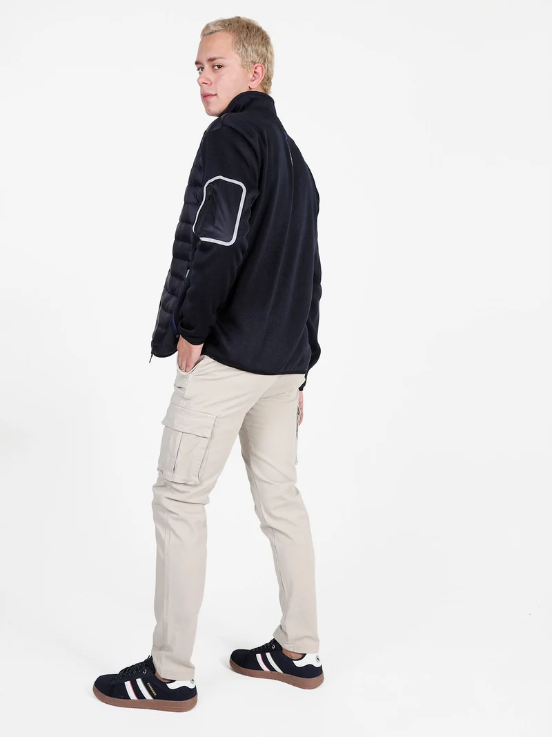 Pantaloni da uomo con tasconi laterali - beige
