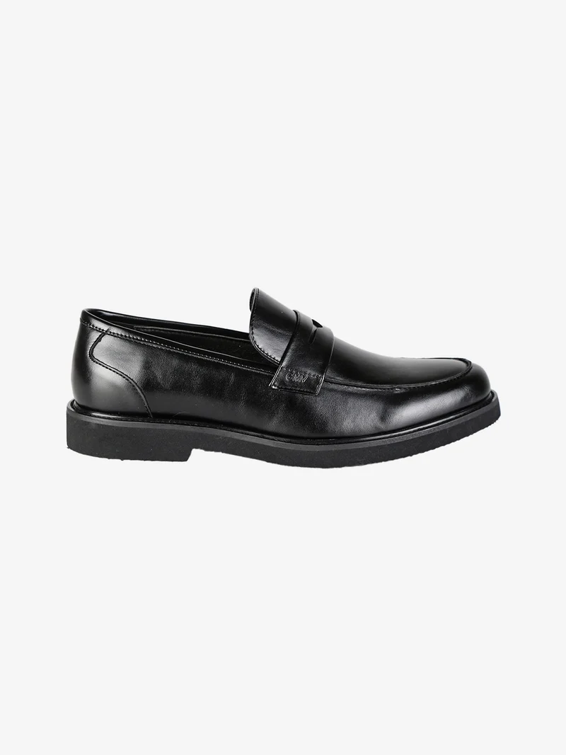 Mocassini da uomo in ecopelle - nero