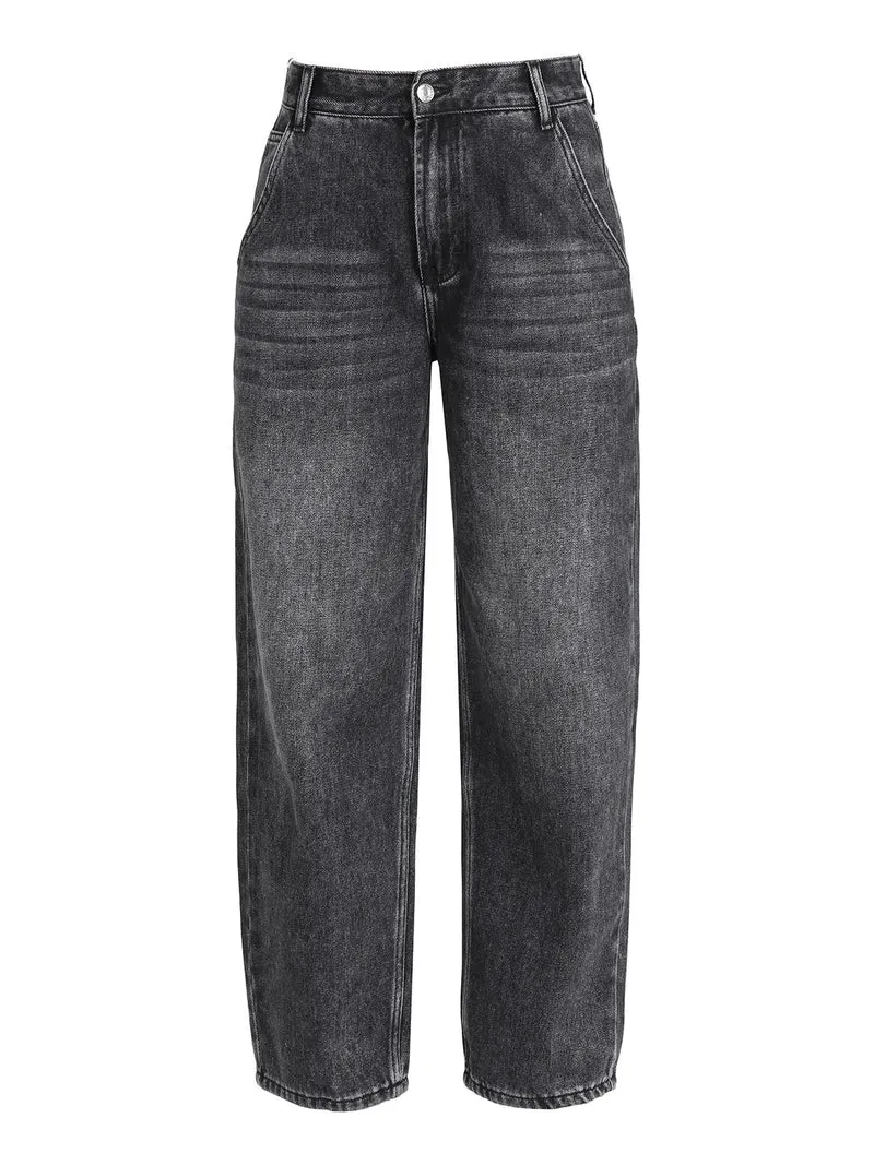 Jeans donna mom fit - nero