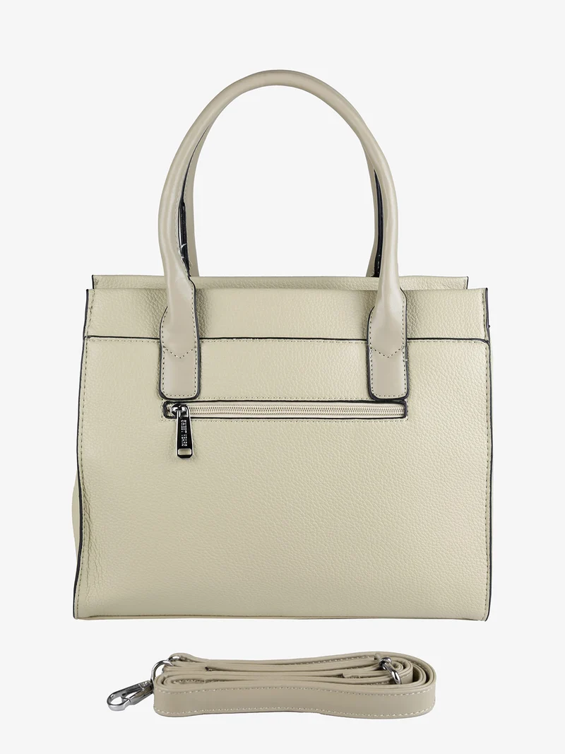 Borsa tote da donna con manici doppi - pistacchio
