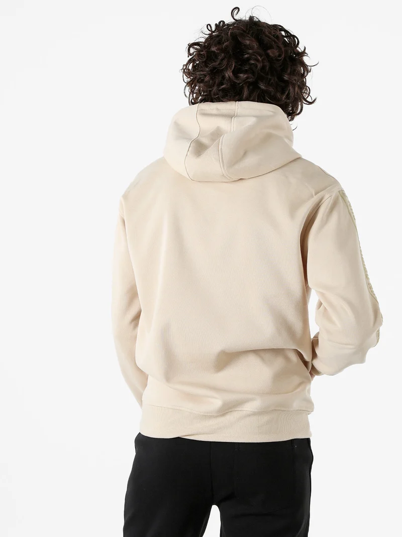 Felpa da uomo con cappuccio - beige