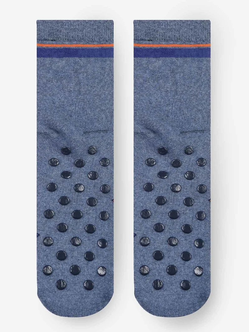 Calze antiscivolo bambino con stampe - jeans