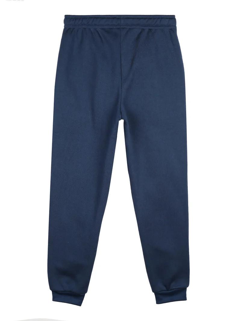 Pantaloni tuta felpati da bambina - fucsia