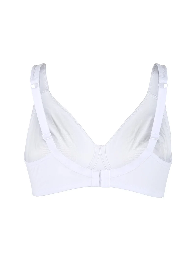 CLEO Reggiseno donna confort senza ferretto COPPA C - bianco