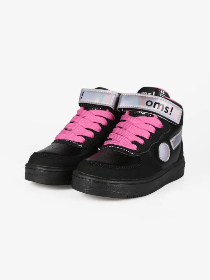 Sneakers alte da bambina - nero