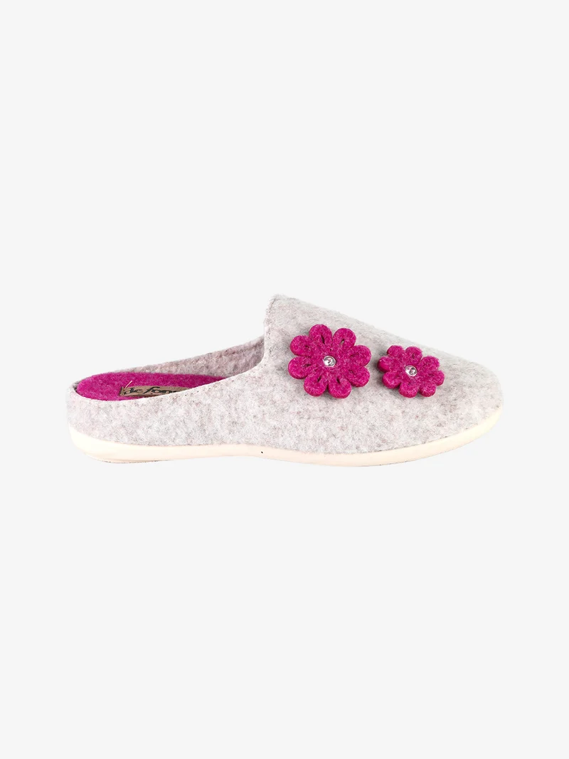 Pantofole invernali da donna - beige