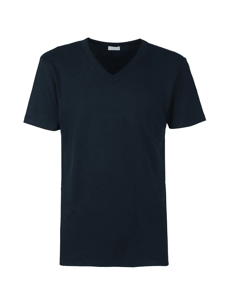 T-shirt intima uomo scollo V in caldo cotone - blu scuro