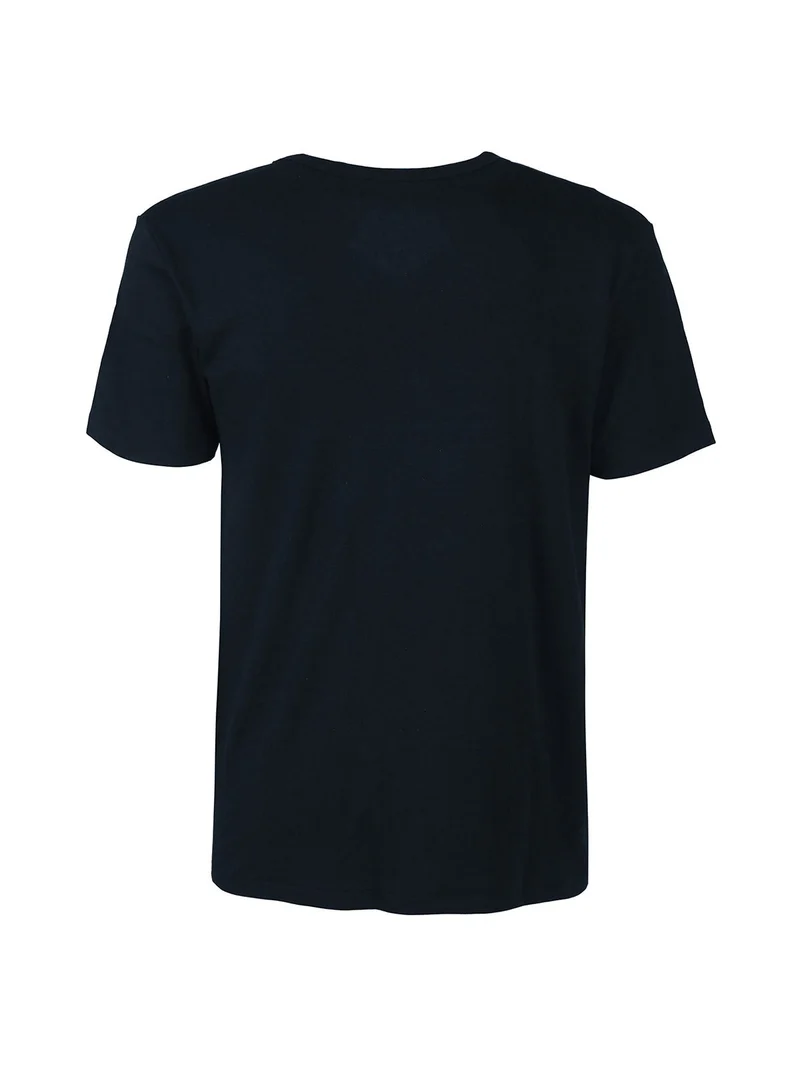 T-shirt intima uomo scollo V in caldo cotone - blu scuro
