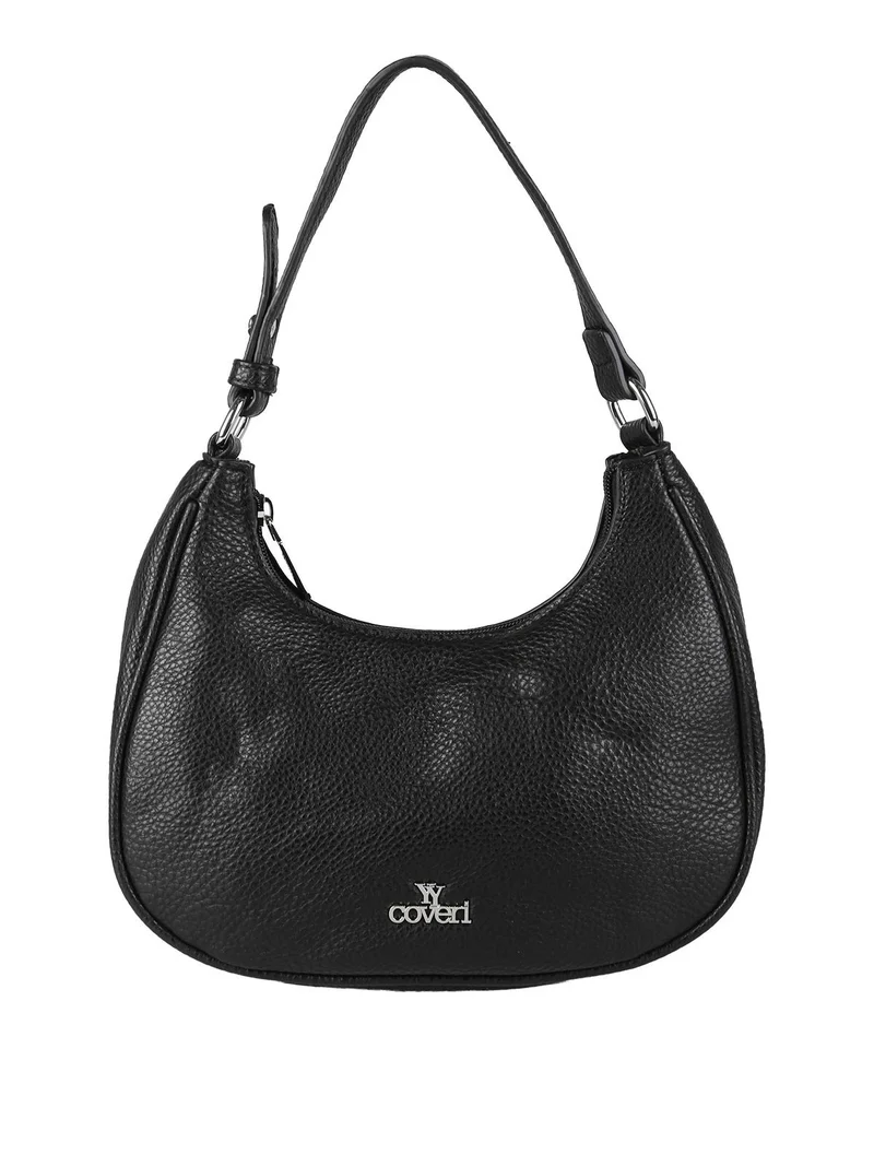 Borsa donna mini hobo in ecopelle - nero