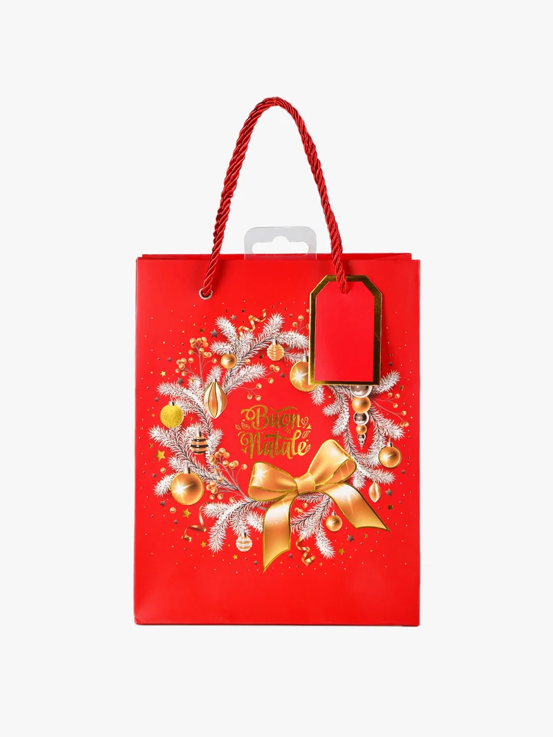 Sacchetto da regalo natalizio - rosso