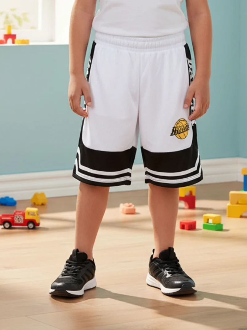 Bermuda sportivi da bambino - bianco