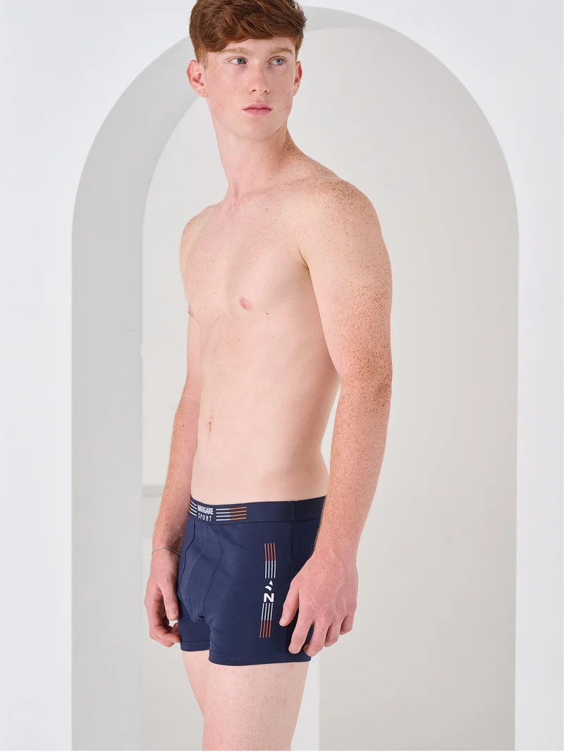 Boxer da ragazzo in cotone - blu scuro