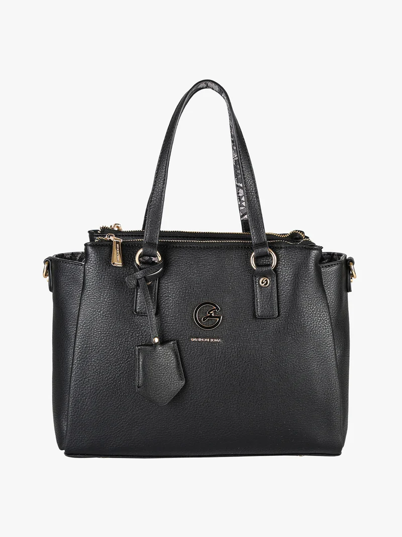 Borsa donna con doppi manici - nero