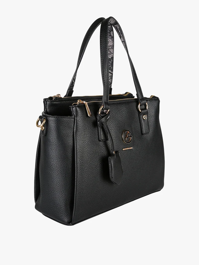 Borsa donna con doppi manici - nero