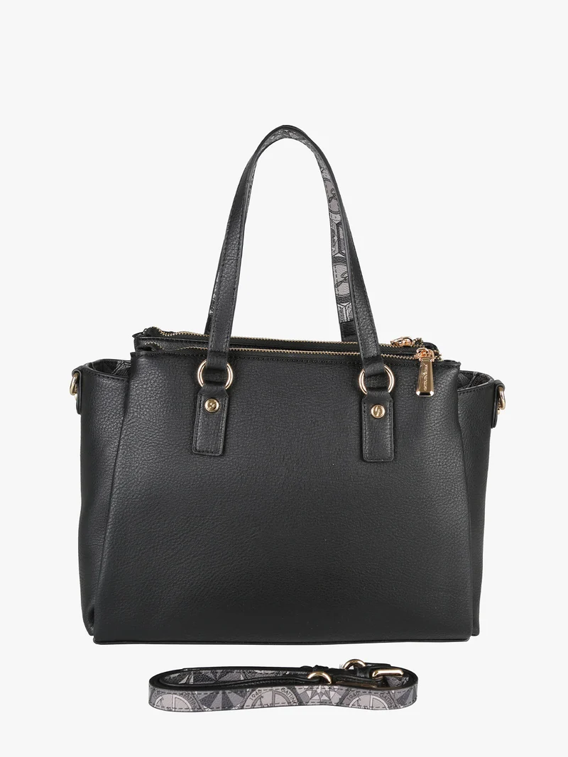 Borsa donna con doppi manici - nero