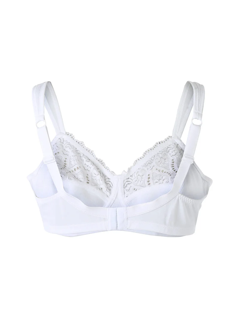 973 Reggiseno con coppe foderate in cotone COPPA B - bianco
