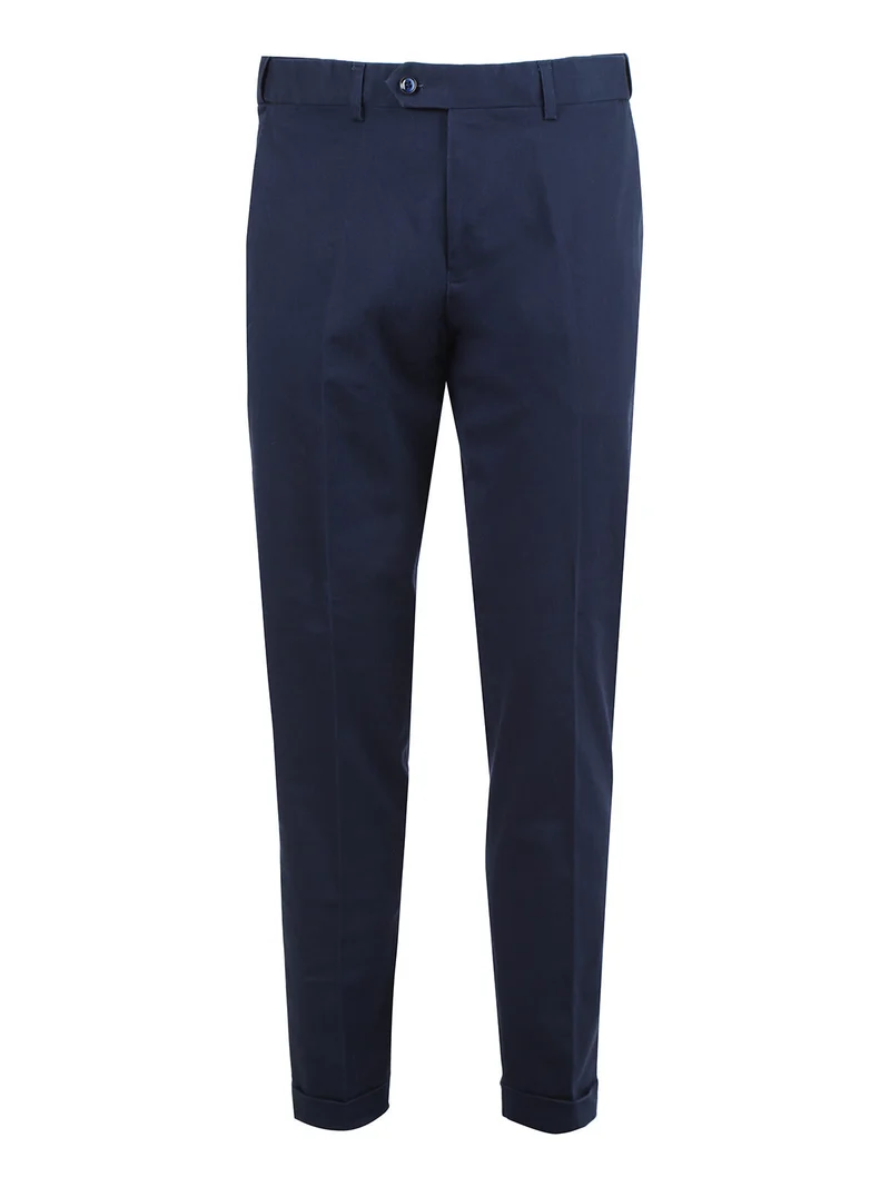 Completo uomo in cotone tinta unita - blu