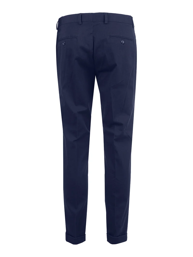 Completo uomo in cotone tinta unita - blu